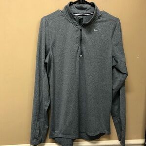 Nike Dri-Fit Element Half Zip Running Pullover Gray Men’s Size Small 717404-021